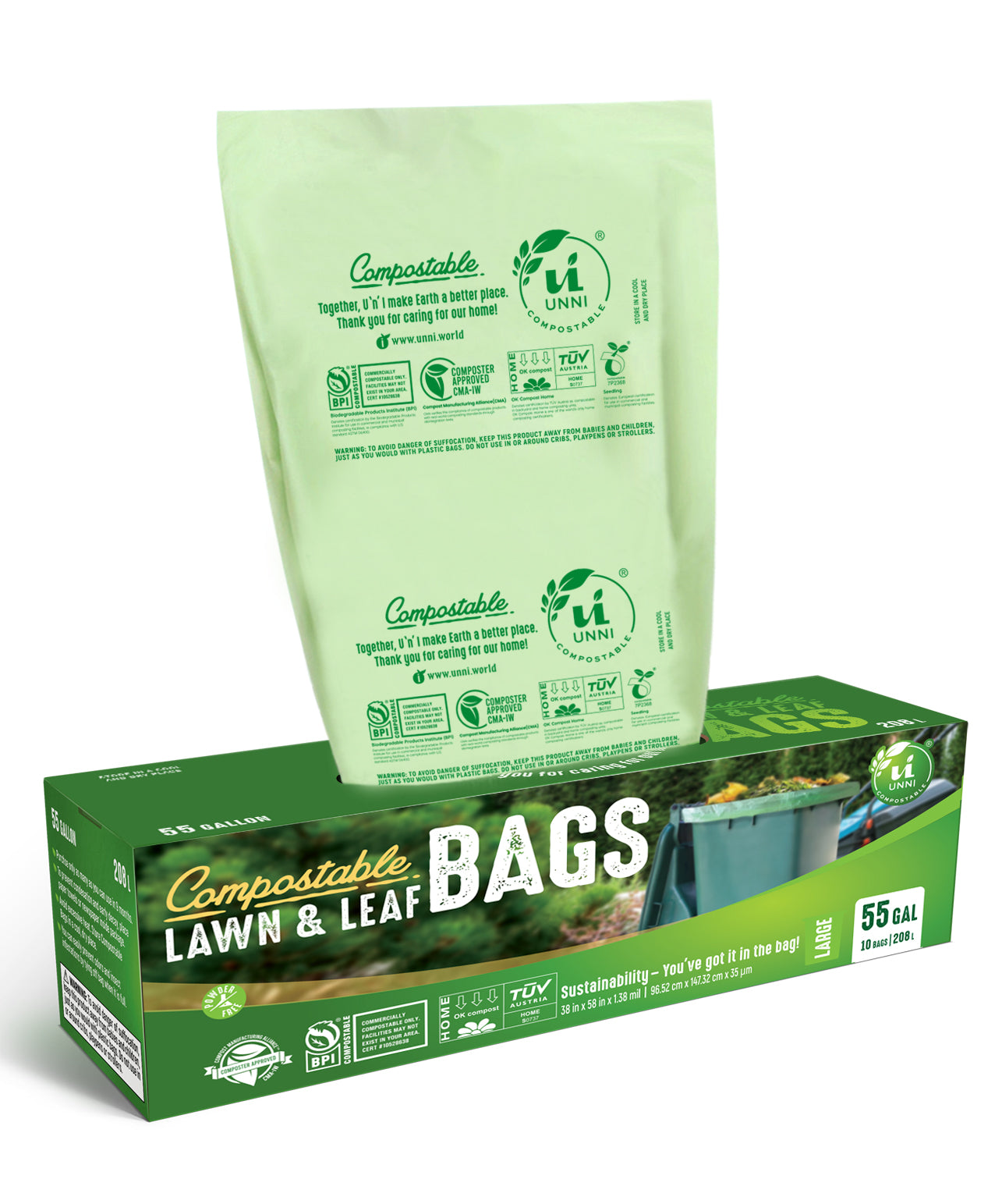 55 Gallon Compostable Large Bags