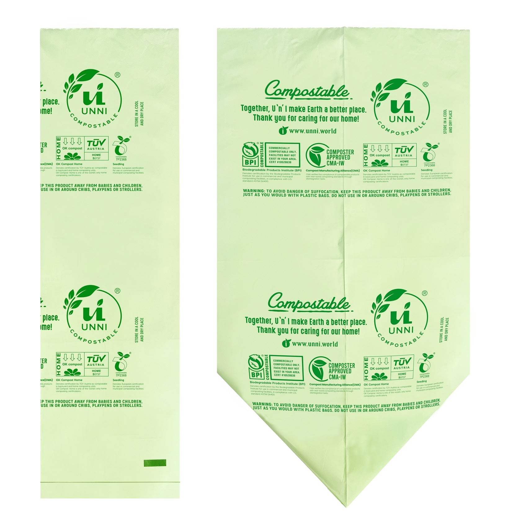 2.6 Gallon Compostable Small Food Scrap Waste Bags