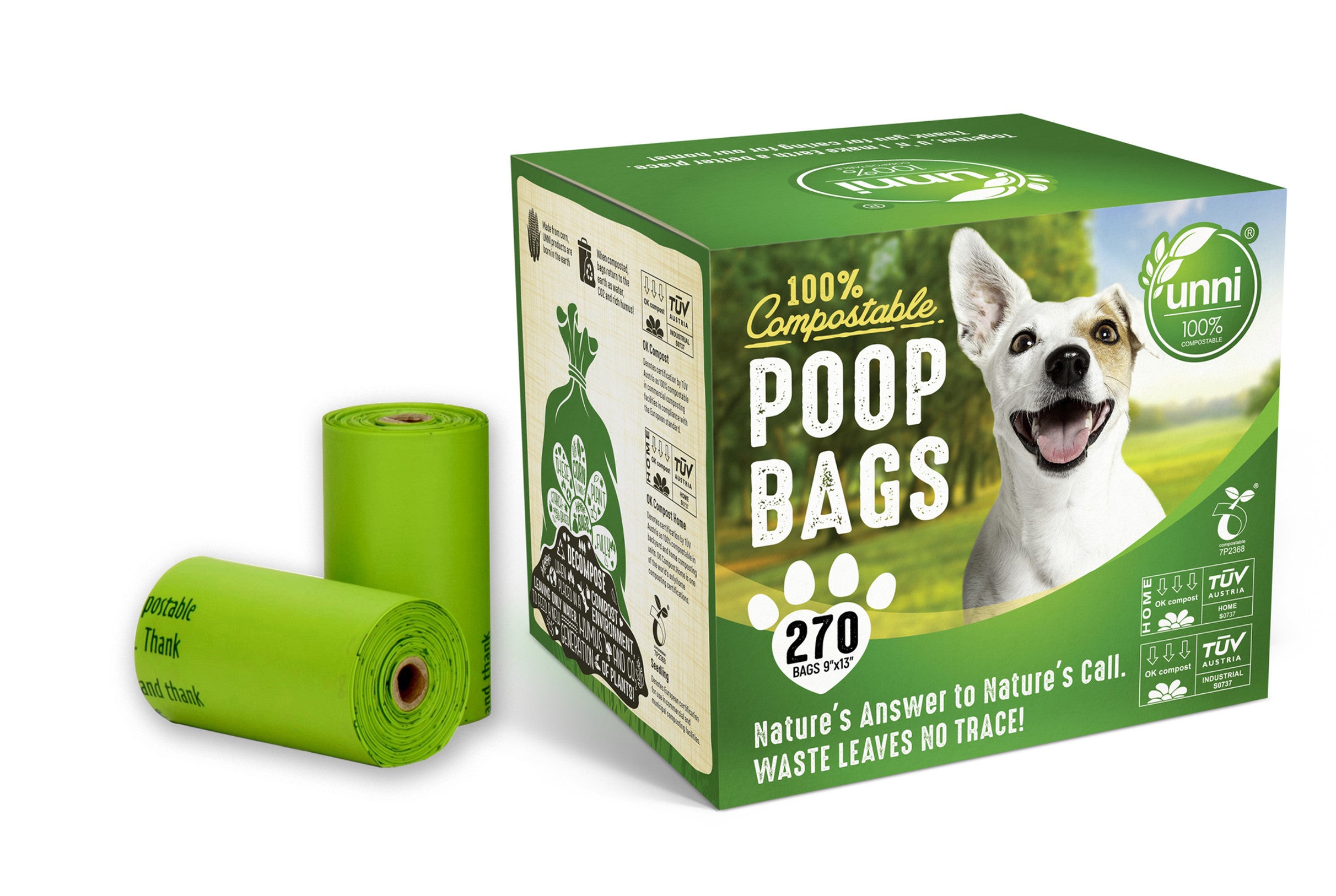 Dog Waste Poop Bags, 270 Count, 18 Refill Rolls