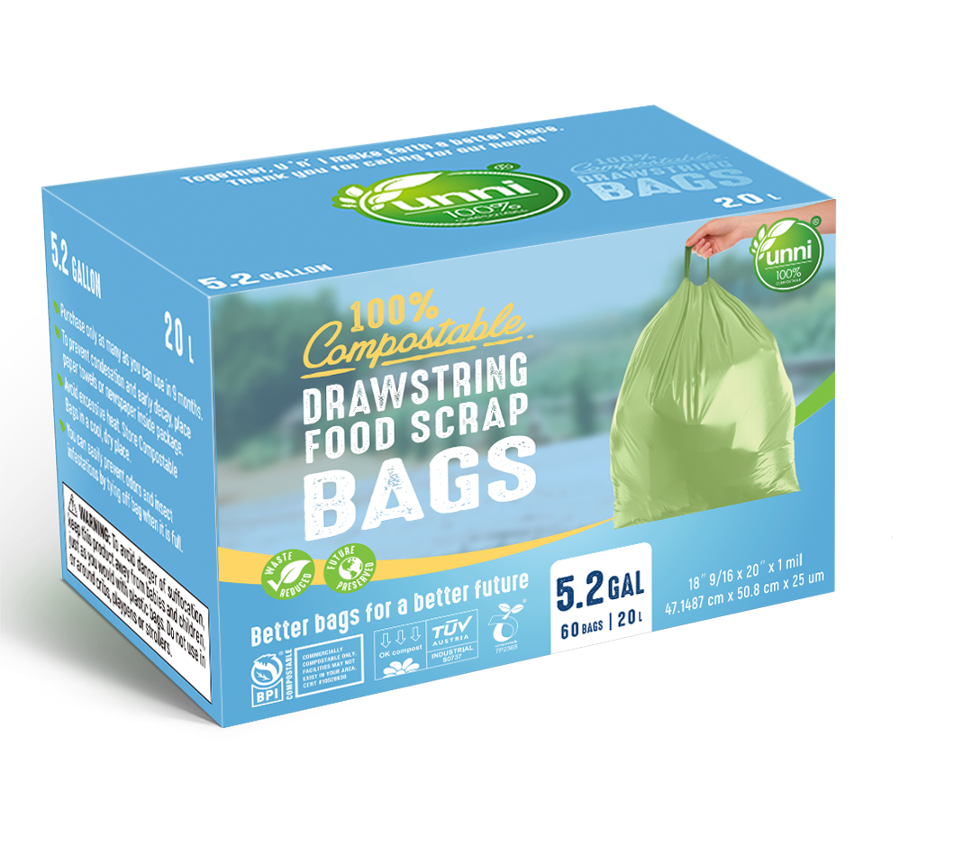 DHG Professional Compostable Trash Bags 44 Gallon Bags Compostable Liners Made from Plants