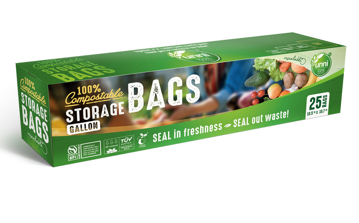 Compostable Storage Bags, Gallon