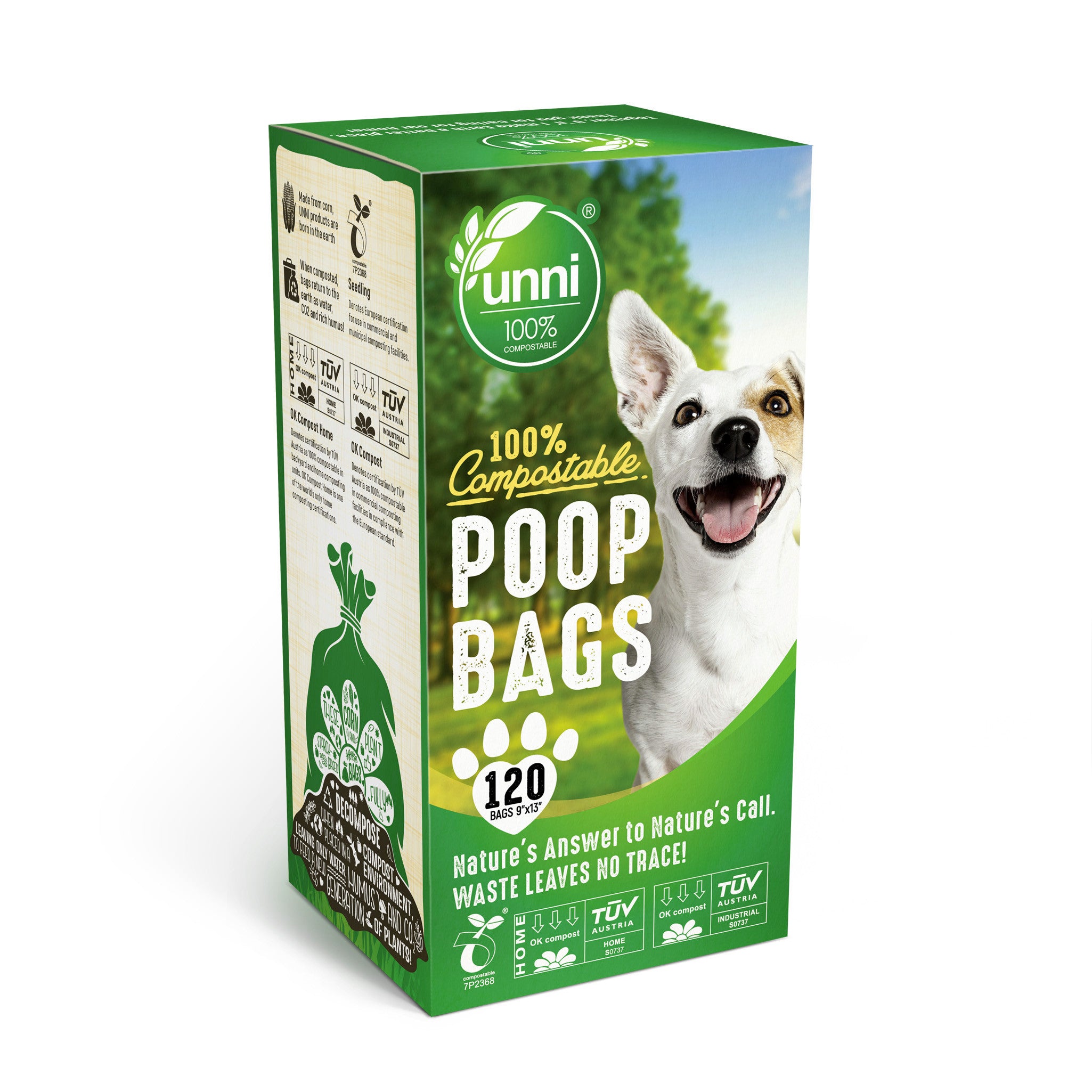 Dog Waste Poop Bags, 120 Count, 8 Refill Rolls